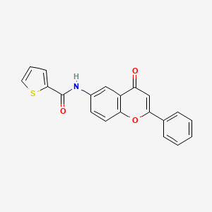 N-(4-oxo-2-phenyl-4H-chromen-6-yl)thiophene-2-carboxamide