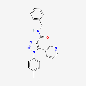 molecular formula C22H19N5O B2736487 3-甲基-N-[4-(6-甲基-1,3-苯并噻唑-2-基)苯基]-2-氧代-2,3-二氢-1,3-苯并噁唑-6-磺酰胺 CAS No. 1207037-25-9