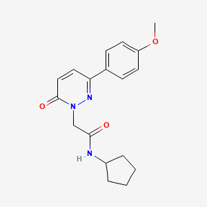 N-cyclopentyl-2-[3-(4-methoxyphenyl)-6-oxopyridazin-1-yl]acetamide