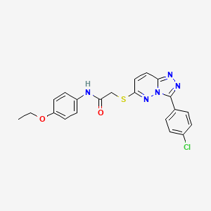 2-((3-(4-chlorophenyl)-[1,2,4]triazolo[4,3-b]pyridazin-6-yl)thio)-N-(4-ethoxyphenyl)acetamide