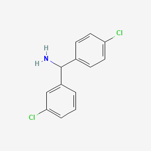 molecular formula C13H11Cl2N B2736501 (3-氯苯基)(4-氯苯基)甲胺 CAS No. 701212-44-4