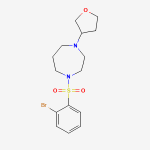 1-((2-Bromophenyl)sulfonyl)-4-(tetrahydrofuran-3-yl)-1,4-diazepane