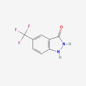 molecular formula C8H5F3N2O B2736517 3H-Indazol-3-one, 1,2-dihydro-5-(trifluoromethyl)- CAS No. 1096711-67-9