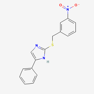 2-((3-nitrobenzyl)thio)-5-phenyl-1H-imidazole