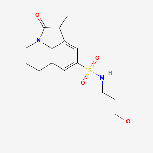 N-(3-methoxypropyl)-1-methyl-2-oxo-2,4,5,6-tetrahydro-1H-pyrrolo[3,2,1-ij]quinoline-8-sulfonamide