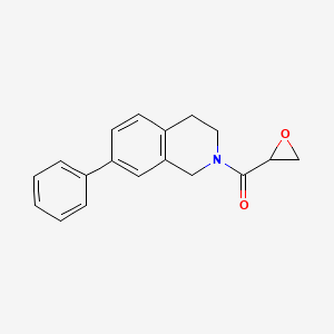 Oxiran-2-yl-(7-phenyl-3,4-dihydro-1H-isoquinolin-2-yl)methanone