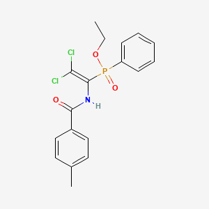 Ethyl (2,2-dichloro-1-(4-methylbenzamido)vinyl)(phenyl)phosphinate