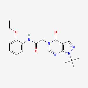 2-(1-tert-butyl-4-oxopyrazolo[3,4-d]pyrimidin-5-yl)-N-(2-ethoxyphenyl)acetamide
