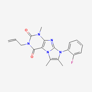 6-(2-Fluorophenyl)-4,7,8-trimethyl-2-prop-2-enylpurino[7,8-a]imidazole-1,3-dione