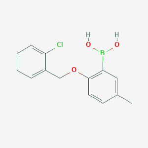 (2-[(2-Chlorophenyl)methoxy]-5-methylphenyl)boronic acid