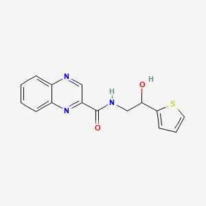 N-(2-hydroxy-2-(thiophen-2-yl)ethyl)quinoxaline-2-carboxamide