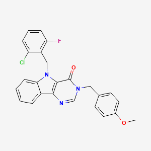 5-(2-chloro-6-fluorobenzyl)-3-(4-methoxybenzyl)-3H-pyrimido[5,4-b]indol-4(5H)-one