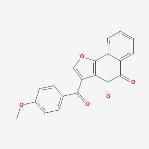 molecular formula C20H12O5 B273662 3-(4-Methoxybenzoyl)naphtho[1,2-b]furan-4,5-dione 