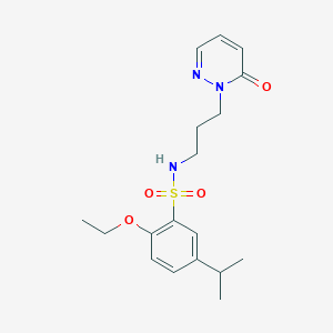 2-ethoxy-5-isopropyl-N-(3-(6-oxopyridazin-1(6H)-yl)propyl)benzenesulfonamide