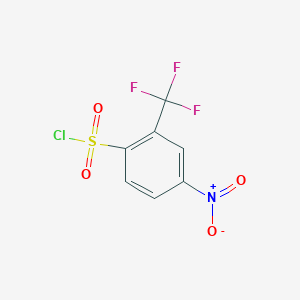 4-Nitro-2-(trifluoromethyl)benzene-1-sulfonyl chloride
