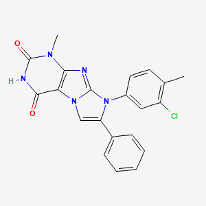 6-(3-Chloro-4-methylphenyl)-4-methyl-7-phenylpurino[7,8-a]imidazole-1,3-dione