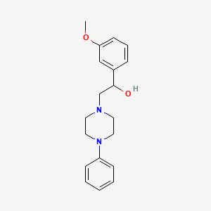 molecular formula C19H24N2O2 B2736679 1-(3-Methoxyphenyl)-2-(4-phenylpiperazino)-1-ethanol CAS No. 97888-94-3