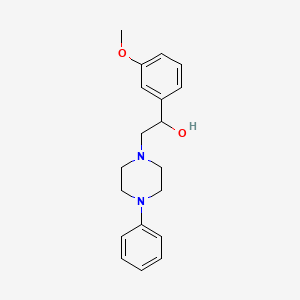 molecular formula C19H24N2O2 B2736679 1-(3-methoxyphenyl)-2-(4-phenylpiperazin-1-yl)ethan-1-ol CAS No. 97888-94-3