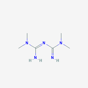 molecular formula C6H15N5 B2736683 1,1,5,5-Tetramethyl-biguanide CAS No. 17417-06-0
