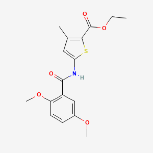 molecular formula C17H19NO5S B2736713 Ethyl 5-(2,5-dimethoxybenzamido)-3-methylthiophene-2-carboxylate CAS No. 955834-24-9