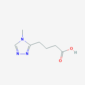 molecular formula C7H11N3O2 B2736716 4-(4-Methyl-1,2,4-triazol-3-yl)butanoic acid CAS No. 1248637-07-1
