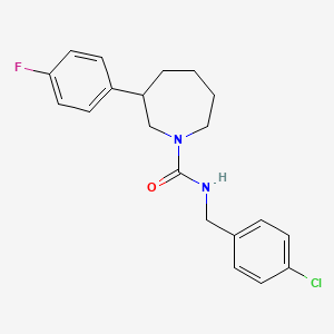 molecular formula C20H22ClFN2O B2736725 N-(4-chlorobenzyl)-3-(4-fluorophenyl)azepane-1-carboxamide CAS No. 1705420-65-0