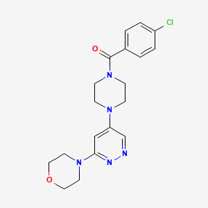 (4-Chlorophenyl)(4-(6-morpholinopyridazin-4-yl)piperazin-1-yl)methanone