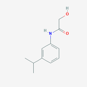 molecular formula C11H15NO2 B2736738 2-hydroxy-N-[3-(propan-2-yl)phenyl]acetamide CAS No. 1155530-57-6