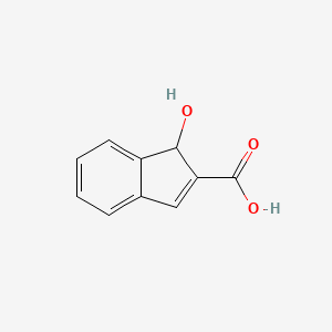 molecular formula C10H8O3 B2736744 1-hydroxy-1H-indene-2-carboxylic acid CAS No. 28873-82-7