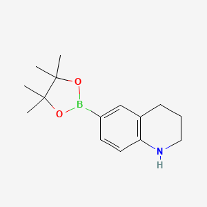 molecular formula C15H22BNO2 B2736760 1,2,3,4-Tetrahydroquinoline-6-boronic acid, pinacol ester CAS No. 1627563-96-5