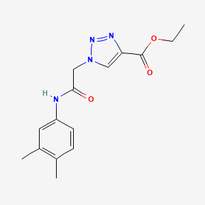 ethyl 1-{2-[(3,4-dimethylphenyl)amino]-2-oxoethyl}-1H-1,2,3-triazole-4-carboxylate