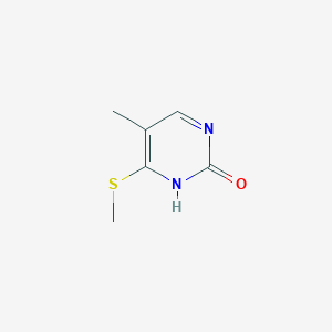 molecular formula C6H8N2OS B2736769 5-Methyl-4-(methylthio)pyrimidin-2-ol CAS No. 55040-79-4