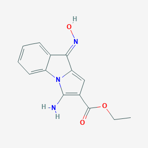molecular formula C14H13N3O3 B273677 ethyl 3-amino-9-(hydroxyimino)-9H-pyrrolo[1,2-a]indole-2-carboxylate 