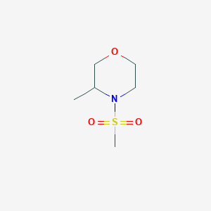 molecular formula C6H13NO3S B2736770 4-Methanesulfonyl-3-methylmorpholine CAS No. 1216499-14-7