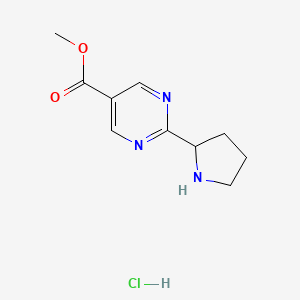 Methyl 2-(pyrrolidin-2-yl)pyrimidine-5-carboxylate hydrochloride