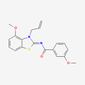 (Z)-N-(3-allyl-4-methoxybenzo[d]thiazol-2(3H)-ylidene)-3-methoxybenzamide