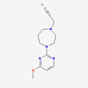 molecular formula C13H18N4O B2736783 1-(4-Methoxypyrimidin-2-yl)-4-prop-2-ynyl-1,4-diazepane CAS No. 2361907-22-2
