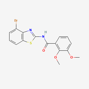 molecular formula C16H13BrN2O3S B2736786 N-(4-bromobenzo[d]thiazol-2-yl)-2,3-dimethoxybenzamide CAS No. 895445-02-0