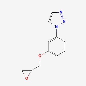 1-[3-(Oxiran-2-ylmethoxy)phenyl]triazole