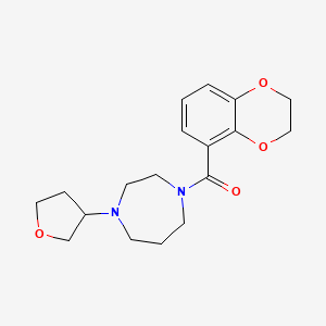 2,3-Dihydro-1,4-benzodioxin-5-yl-[4-(oxolan-3-yl)-1,4-diazepan-1-yl]methanone