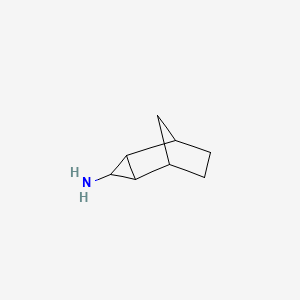 molecular formula C8H13N B2736801 Tricyclo[3.2.1.0,2,4]octan-3-amine CAS No. 90642-11-8