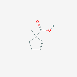 molecular formula C7H10O2 B2736808 1-Methylcyclopent-2-ene-1-carboxylic acid CAS No. 68317-77-1