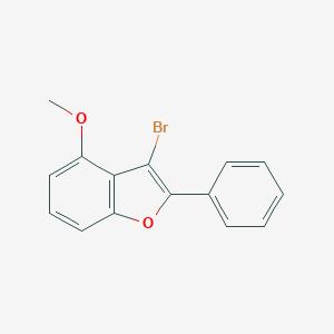 molecular formula C15H11BrO2 B273681 3-Bromo-4-methoxy-2-phenyl-1-benzofuran 