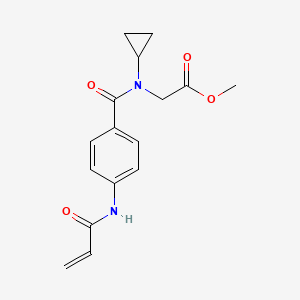 Methyl 2-[cyclopropyl-[4-(prop-2-enoylamino)benzoyl]amino]acetate
