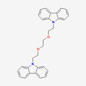 molecular formula C30H28N2O2 B2736826 1,2-bis(2-(9H-carbazol-9-yl)ethoxy)ethane CAS No. 197297-44-2