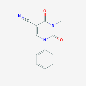 molecular formula C12H9N3O2 B2736841 5-Cyano-3-methyl-1-phenyluracil CAS No. 36980-88-8