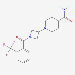 1-(1-(2-(Trifluoromethyl)benzoyl)azetidin-3-yl)piperidine-4-carboxamide