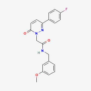 2-[3-(4-fluorophenyl)-6-oxopyridazin-1-yl]-N-[(3-methoxyphenyl)methyl]acetamide
