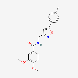 3,4-dimethoxy-N-((5-(p-tolyl)isoxazol-3-yl)methyl)benzamide