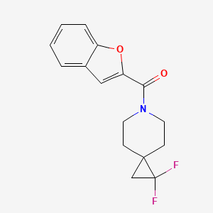 molecular formula C16H15F2NO2 B2736854 6-(1-Benzofuran-2-carbonyl)-1,1-difluoro-6-azaspiro[2.5]octane CAS No. 2097923-63-0